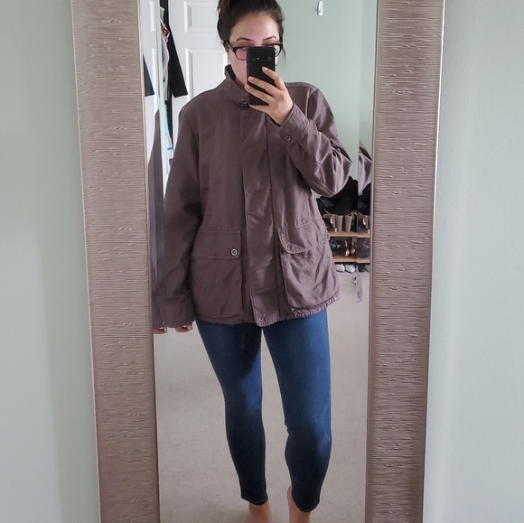 Eileen Fisher cotton brown/taupe jacket la… - Picture 3 of 13